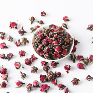 Thé de fleurs de rose naturelles biologiques déshydratées, 100% pur, en bourgeons entiers, en vrac, pour la santé, en sachet - Product Image 5