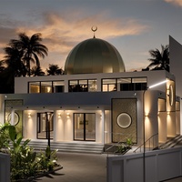 LWS Home Moderner Stil Hausbauer Maßgeschneidertes Design Kirche Vorgefertigtes Haus Leichte Stahlkonstruktion Moschee