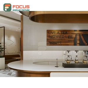 Refined Coffee Merchandise Display Rack Wood Base <b>Frame</b> Bagged Coffee Display Bean Shop Display Rack - Product Image 3