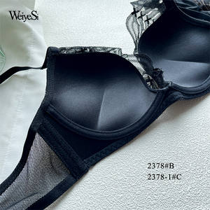 Sujetador Triangular de Encaje Negro Weiyesi, Imágenes de Sujetador Sexy con Escote Profundo en V, Sujetador de Encaje para Mujer, Fotos de Sujetador Sexy y Dulce - Product Image 3