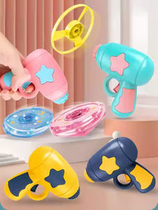 Juguete de Hélices Voladoras Coloridas, Disco Volador para Gatos, Juguete Interactivo para Animales con Lanzador, Discos de Colores Aleatorios y Trompo - Product Image 3