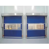 Porte à enroulement rapide en PVC auto-réparante avec fenêtre de visualisation pour atelier de production de boulangerie et de confiserie