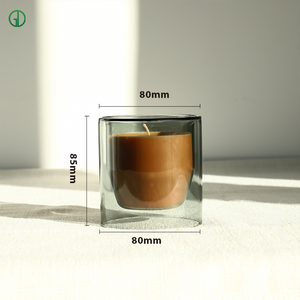 أكواب شموع زجاجية ملونة، حامل شموع زجاجي للديكور الرومانسي، عشاء وحفلات زفاف، برطمانات شموع ملونة للطاولة، ديكور منزلي - Product Image 3