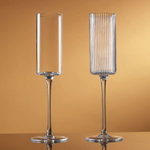 Flûtes luxueuses et chics verres à vin en cristal flûtes à champagne transparentes étincelantes avec logo personnalisé - Product Image 3