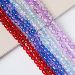 Venta de Fábrica, Cuentas Redondas de Cristal Transparente de 10 mm, Cuentas de Vidrio Cristalizadas de Colores para Hacer Joyería DIY - Product Image 5