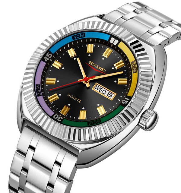 Factory Price SKMEI 9353 Analog Quartz Stainless Steel Watches for Men Waterproof Luxury Wholesale Custom Logo Wrist Watch