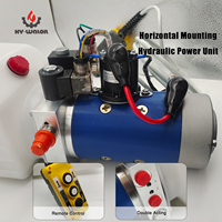 Remorque à benne basculante de levage de voiture 12V DC Double solénoïde pompe de remorque à benne basculante unité de puissance hydraulique électrique