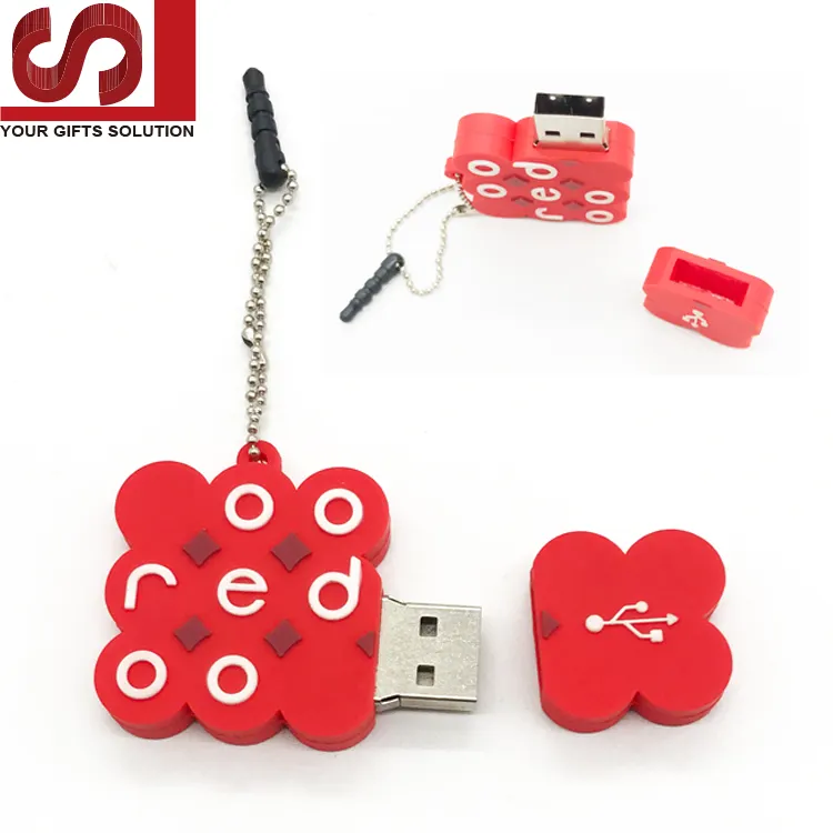 Rubber Material Promotional Custom USB 8G/16G Custom PVC USB Flash Drive