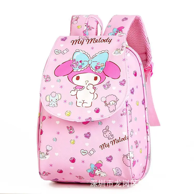 Ruunjoy mới đến sanrioed kuromi KT cô gái màu hồng thanh lịch Ba lô tùy chỉnh thời trang schoolbag không thấm nước mèo cuốn sách Túi ba lô