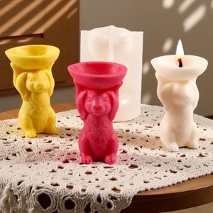 Molde de Silicona con Forma de Conejito de Pascua TangChu con Huevo para Postres de Primavera, Decoración de Pasteles y Adornos Festivos - Product Image 3