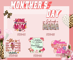 Transferencias Térmicas DTF con Diseño <span class=keywords><strong>de</strong></span> Elementos Naturales para el Día <span class=keywords><strong>de</strong></span> la Madre, Impresiones <span class=keywords><strong>de</strong></span> Plastisol Termoadhesivas al por Mayor para Camisetas y Bolsas - Product Image 1