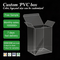Boîtes en plastique transparentes personnalisées, réutilisables, fabriquées par des fabricants, écologiques, multi-tailles, en matériaux recyclés, emballages en PVC