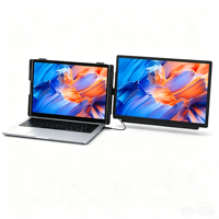 Dizüstü Bilgisayar Çift Ekran Genişletici 15.6 İnç Taşınabilir Monitör FHD 1080p IPS Ayrılabilir Ekran Tip C, Dizüstü Bilgisayarlar için, İçerik Üreticileri için