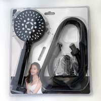 Ensemble de douche en acier inoxydable en gros pour usine, kit de douche à main pour salle de bain avec tuyau flexible, fournisseur OEM ODM