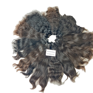 Vente en gros d'extensions de cheveux humains naturels vietnamiens cuticule vierge alignée temple brut non transformé machine double trame faisceau vague - Product Image 1