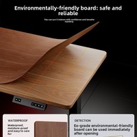 Bureau intelligent électrique réglable en hauteur et entièrement adaptable pour la maison, la chambre, le gaming et le bureau – Style vintage, poste de travail ajustable