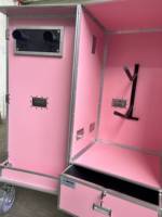 Boîte de sécurité pour équipement de cheval en aluminium de couleur rose personnalisée