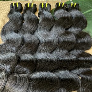 Lots de <span class=keywords><strong>Cheveux</strong></span> Humains Vierges Remy Double Drawn, Cuticules Alignées, Doux et Soyeux, 100g, Non Traités, Brésiliens, Double Trame Faite à la Machine - Product Image 4