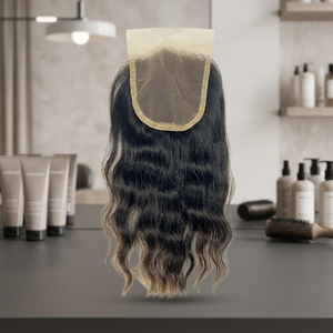 Cabello Humano Brasileño Virgen Remy al por Mayor, Ondulado Profundo Suelto, Trama Doble Delgada a Máquina, Cierre Frontal Transparente HD 4x4-7x7 - Product Image 3
