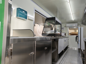 Remorque mobile commerciale portative de pizza pour des camions de nourriture de restaurants chariot mobile de remorque de nourriture pour des affaires de crème glacée - Product Image 6