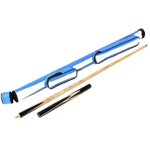 Billiards Phụ kiện hồ bơi màu đen Cue Túi người Anh Mỹ 1/2 hai phần Cue túi tròn Cue trường hợp