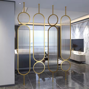 Changhong Customizable Ironwork Screen <strong>Room</strong> <strong>Divider</strong> Glass Partition Wall for Living <strong>Room</strong> Dining <strong>Room</strong> Bedroom Directly Opposite - Product Image 2