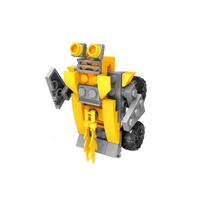 Juguete Educativo Interactivo STEM Shantou, Bloques de Construcción Transformables, Juguete Educativo 2 en 1, Robot de Juguete de Plástico, Ladrillos de Construcción para Niños