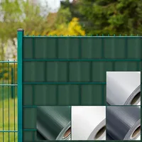 Bande de clôture en PVC souple en rouleau pour clôture grillagée, écran d'intimité pour entrepôt, bandes de clôture pour jardin extérieur