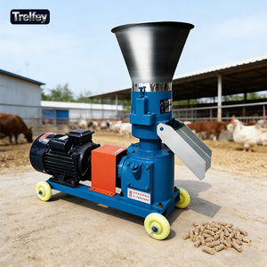 Petite machine à granulés d'aliments secs et humides pour usage domestique, pour bétail, volailles, porcs, poulets, lapins, broyeur de céréales et de maïs - Product Image 1