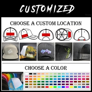 Casquette Trucker en Maille HN0001 Personnalisée à 5 Panneaux 100% Coton avec Impression en Relief, Style Hip Hop, Sport, Baseball, Golf, en Mousse, avec Corde - Product Image 3