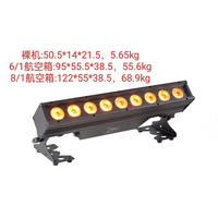 Barre de lumière LED professionnelle GBR-BB915IP, étanche IP65, 9x15W RGBWA UV 6-en-1, contrôlée par DMX512, batterie 13200mAh, pour scène