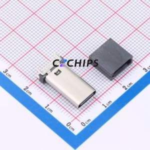 HC-TYPE-C-16P-LC04A USB Connector Through hole Component (THT) Connector Type-C Female Through Hole 16P - Product Image 1