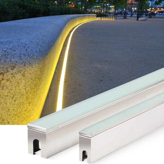 Recessed Led Inground Spot Light Front Door Yard Inground Garage Garden Driveway Linear Deck Decorative Stairs Slim Light