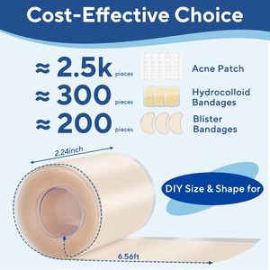 YOJO Apósitos Hidrocoloides de Grado Médico en Rollo, Autoadhesivos, Ultra Absorbentes, Flexibles, Impermeables, Certificados CE, Esterilizados con Óxido de Etileno, Clase I - Product Image 5
