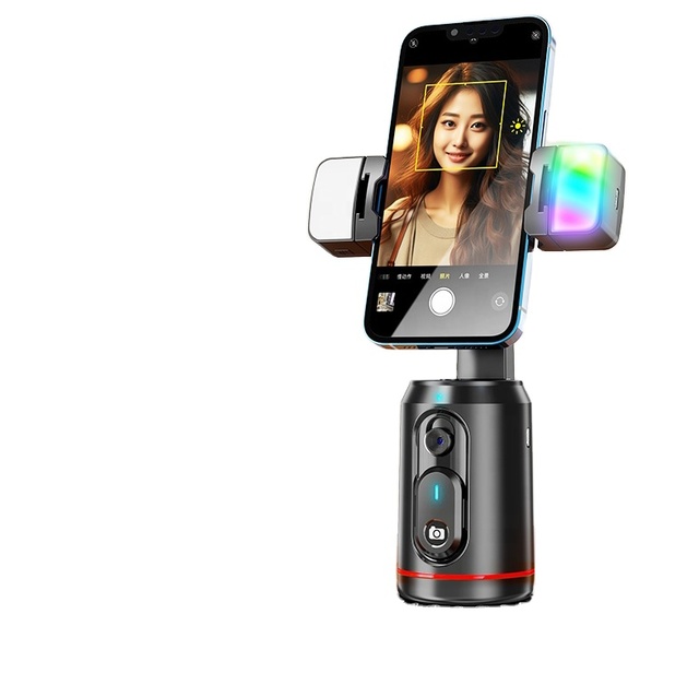 Portable AI Smart Selfie Stick for Mobile Phones 360 Degree Gimbal Stabilizer Auto Face Tracking Aluminium Tripod Mobile Phone