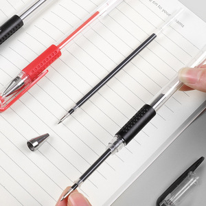 Stylo à bille noir 0,5 mm, encre à séchage rapide, pour étudiants, usage au bureau, corps en plastique - Product Image 3