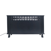 Cheminée électrique autoportante de style européen 2000W, chauffage en métal, effet de flamme LED, protection contre la surchauffe pour la maison et l'hôtel