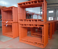 Tour d'échafaudage mobile XBS 6m en acier haute résistance, capacité de charge 700-800kg, avec stabilisateurs de sécurité pour immeubles de bureaux