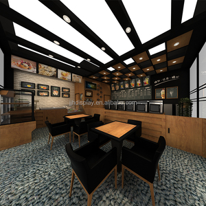 Jjh tùy chỉnh quán cà phê quầy bar đồ nội thất quán cà phê Showcase thiết kế bánh cà phê hiển thị truy cập cà phê cửa hàng trang trí thiết kế - Product Image 5