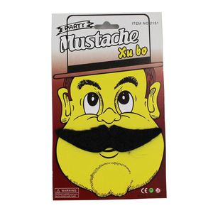 Accessori per Spettacoli di Halloween, Divertenti Baffi Finti in Tessuto, Realistici Neri per Feste in Maschera per Bambini - Product Image 3