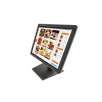 Moniteurs tactiles OEM 15 pouces avec support, coque en plastique pour PC tactile POS, panneau IPS, caisse enregistreuse POS