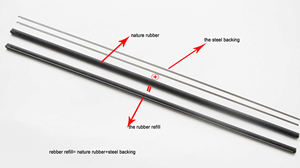 Para un Calidad Superior: Insertos de Repuesto de Goma Natural para Limpiaparabrisas Híbridos de 18 Pulgadas para Hilux, Hiace y Coches Europeos con Recubrimiento de Grafito - Product Image 6