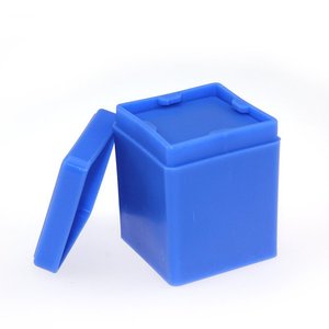 Boîte de 60 feuilles de tissu non tissé dentaire bleu, conteneur de distribution de gaze moulé par injection pour soins bucco-dentaires - Product Image 5