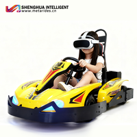 Go-Kart Eléctrico Comercial de Alta Velocidad para Niños, 48V, Plástico y Metal Resistentes, para Parques de Diversiones