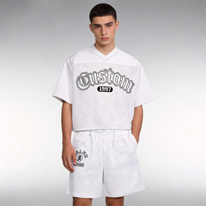 Conjunto de Ropa Deportiva Personalizada de Alta Calidad, Camiseta de Fútbol, Pantalones Cortos, Trajes de Fútbol Sublimados, Camisetas de Baloncesto de Malla para Hombre - Product Image 4