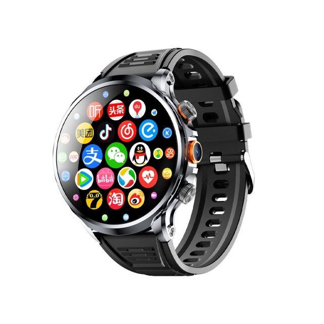 H18 4G Smart Watch Dual Knobs Android OS 3+32GB WiFi/GPS/NFC 1100mAh Battery IP67 Compass Calendar Alarm Clock IPS Camera