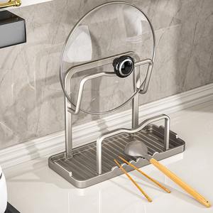 שולחן עבודה רכוב קיר מטבח שולחן עבודה רכוב משטח פלדה מרוכבים קיר עם כיסוי סיר ארון בגדים - Product Image 3