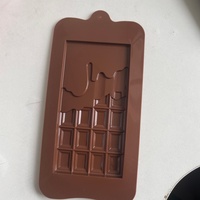 Neues Design Online-Shop Rechteckige Schokoladenform aus Lebensmittelqualität Silikon Fondant Kuchen Dekorative Schokoladenform Backzubehör