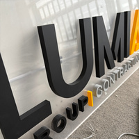 Nouvelles lettres 3D en acier inoxydable non lumineuses de haute qualité pour enseignes de magasin et panneaux d'affichage de logo commercial
