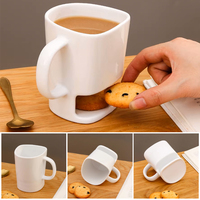 Vente en gros de biscuits en céramique Tasses à sublimation Tasse à biscuits blancs Tasse à café en céramique Tasse à thé Tasse à café en céramique Lait et biscuits